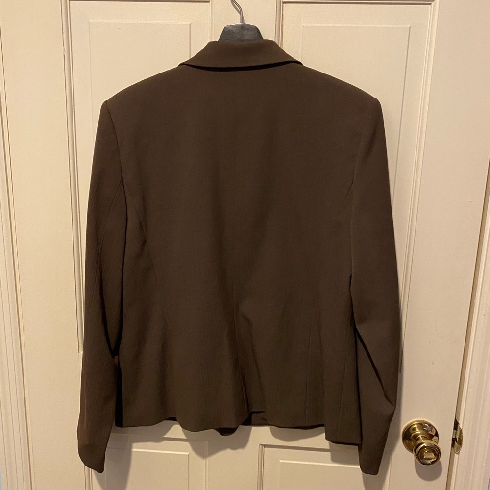 Apt. 9 Chocolate Brown Suit Jacket SIZE 12 - Picture 4 of 4